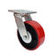 Heavy wheels of industrial Caster with red PU wheel