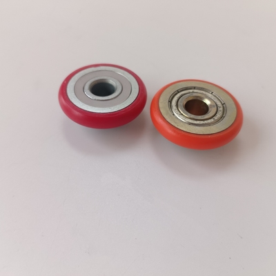 High Wear-resisting Roller FlatBearing Pulley Wheel POM CoatedBearing Flat Roller Plastic GuideBearing Pulley Wheel