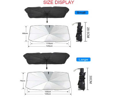 Car Umbrella Sun Uv Protection Sun Shade Windshield Sunshade Car Front Side Window Umbrella for Car
