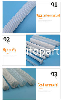 Flexible Anti-static Convoluted PTFE Hose Conductive Black PTFE Chemical