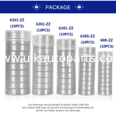 608 6200 6201 6202 6203 6204 6205 6206 6207 6208 ZZ 2RS Metal seal High quality deep groove ball bearing 12x32x10mm