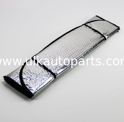 ULK printing Customized car sunshade wrap bubbles aluminum film sunshade for car