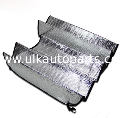 ULK printing Customized car sunshade wrap bubbles aluminum film sunshade for car