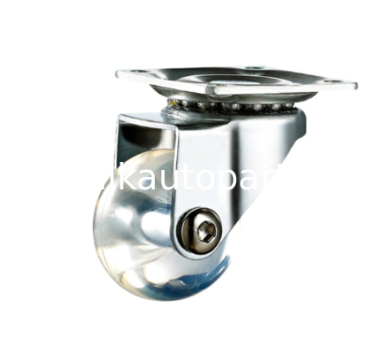Plate Swivel Caster Wheels 3-inch Heavy Duty Low Gravity Center Design Black Caster Wheels with Brake