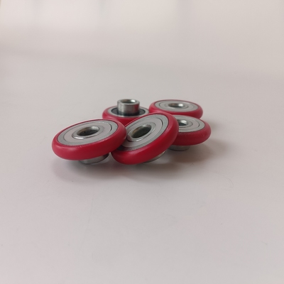 High Wear-resisting Roller FlatBearing Pulley Wheel POM CoatedBearing Flat Roller Plastic GuideBearing Pulley Wheel