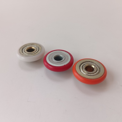 High Wear-resisting Roller FlatBearing Pulley Wheel POM CoatedBearing Flat Roller Plastic GuideBearing Pulley Wheel