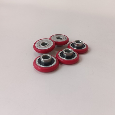 High Wear-resisting Roller FlatBearing Pulley Wheel POM CoatedBearing Flat Roller Plastic GuideBearing Pulley Wheel
