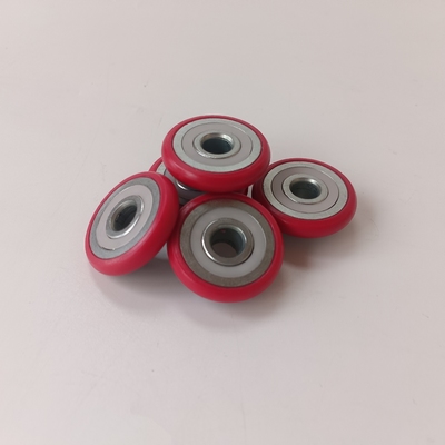 High Wear-resisting Roller FlatBearing Pulley Wheel POM CoatedBearing Flat Roller Plastic GuideBearing Pulley Wheel