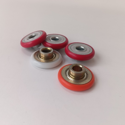 High Wear-resisting Roller FlatBearing Pulley Wheel POM CoatedBearing Flat Roller Plastic GuideBearing Pulley Wheel