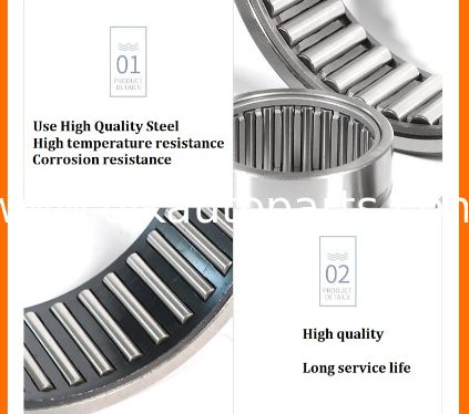 Needle Roller Bearings, Full Complement Drawn Cup, Open, 3/4-inch I.D. 1-inch OD 5/8-inch Width 6670N Static Load 4010N Dynamring