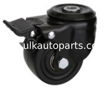 2.5inch Light Duty Small Furniture Rotary Wheel Chair Caster Black Polyurethane Caster Wheel