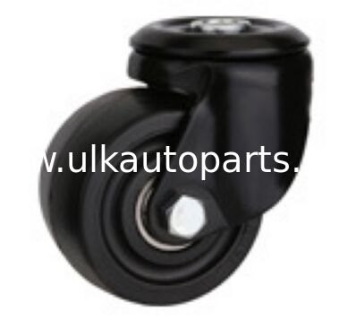 2.5inch Light Duty Small Furniture Rotary Wheel Chair Caster Black Polyurethane Caster Wheel