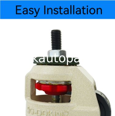 Industrial Nylon Height Adjustable Leveling Casters 60F 80F 100F Triangle Plate for Hospital Workshop