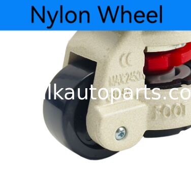 Industrial Nylon Height Adjustable Leveling Casters 60F 80F 100F Triangle Plate for Hospital Workshop