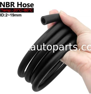 Black Nitrile Rubber Hose, 3mm-19mm Multi Size, 1m/3m Smooth Pipe for Gasoline & Carburetor