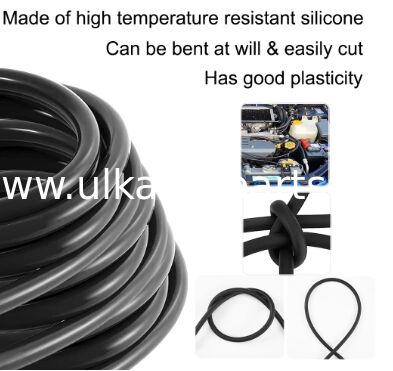 Black Nitrile Rubber Hose, 3mm-19mm Multi Size, 1m/3m Smooth Pipe for Gasoline & Carburetor