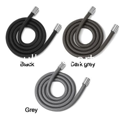Nylon Bathtub Shower Hose Universal High Voltage Interface 1.5/2M Anti-roll Handheld Shower Hose Watering Water Pressure Heads