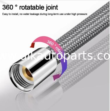 Nylon Anti-Wrap EVA Shower Head Hose High Pressure Tight Braided Tube Tube Shower Flexible Hose