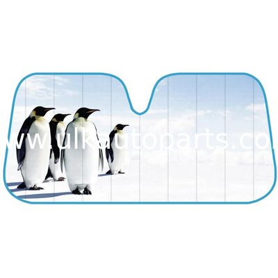 Car sunshade PE bubble front sunshade foldable portable silver coated nylon UV protection suitable for various car models
