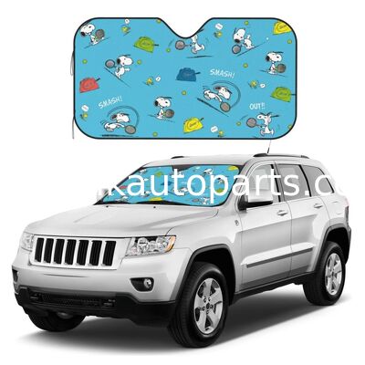 Custom Printed Car Sunshade Bubble Aluminum Film Windshield Sun Shade for Car Advertising