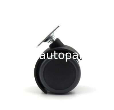 Roller Ball Furniture Black Plastic Twin Wheel Casters 50mm Furniture Wheel Caster Socket Grip Ring Stem