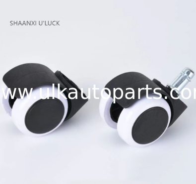 1.5inch Chair Wheel Furniture Caster 40mm M8 Screw Plate Swivel Castor Wheel Replace Hardware Trolley Silent Brake Protect