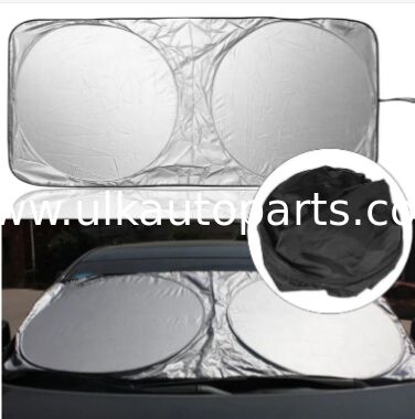 Car sunshade protective windshield cover blocks harmful UV rays reduces interior heat keeps car cool during hot sunny days