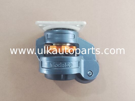 Polyurethane tread caster wheel with iron core and needle bearing available in sizes from 19mm to 84mm tread width for industrial