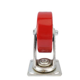 Heavy wheels of industrial Caster with red PU wheel