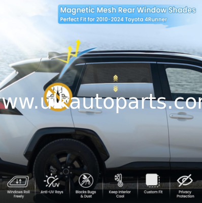 Magnetic Car Side Window Sun Shade Breathable Mesh UV Block & Privacy Curtain for Rear Back Seat Baby Use