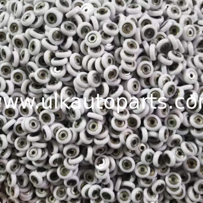 Anti‑Corrosion Plastic‑Coated Bearing, POM, Nylon, PU Material, Roller Wheel for Curtain and Window Sliding Accessories