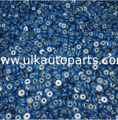 Anti‑Corrosion Plastic‑Coated Bearing, POM, Nylon, PU Material, Roller Wheel for Curtain and Window Sliding Accessories