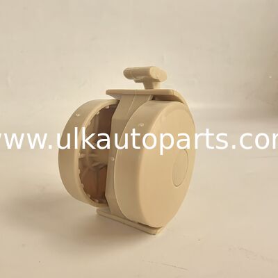 Swivel Caster Wheels Grip Neck Stem,Heavy Duty Light Brown PVC Wheel for Furniture Table Cabinet Shelf