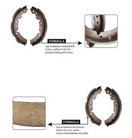 Auto spare parts brake pad brake shoe for sale, ceramic rear parking brake shoe with new formulation