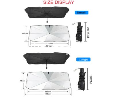 Car Umbrella Sun Uv Protection Sun Shade Windshield Sunshade Car Front Side Window Umbrella for Car